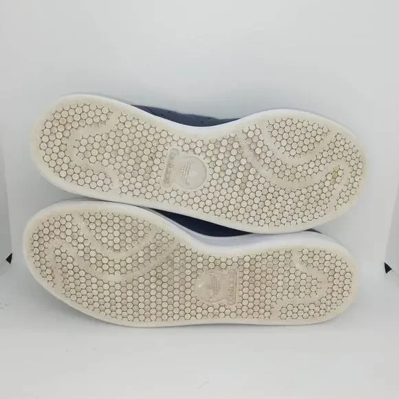 ADIDAS STAN SMITH Women's Leather Snake Print Blue Sneakers - Size: 9 - Picture 5 of 6